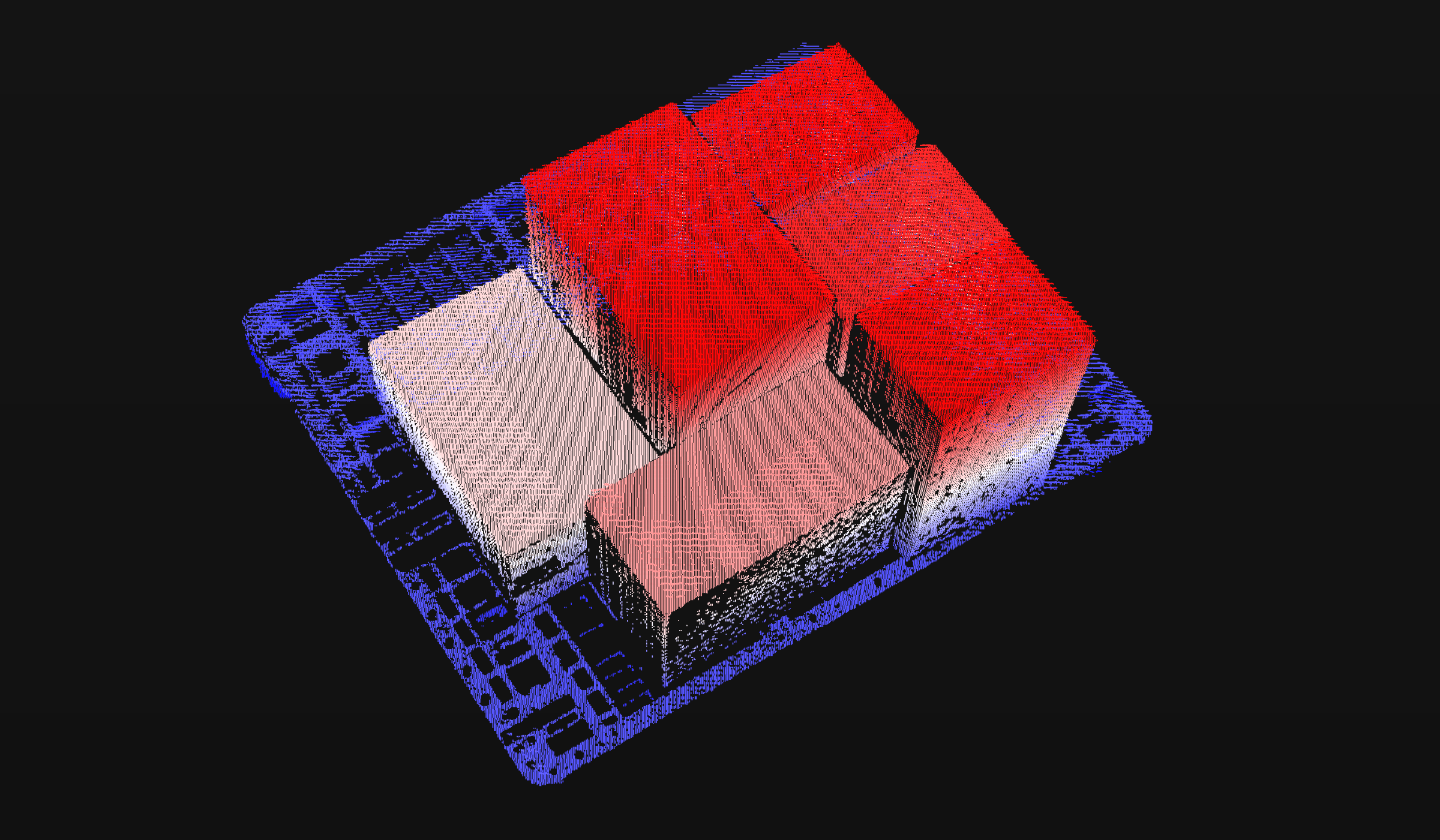 The high-precision, large-scale 3D camera developed by Mohisttech outputs high-quality point clouds, used for large-scale, high-precision measurement scenarios.