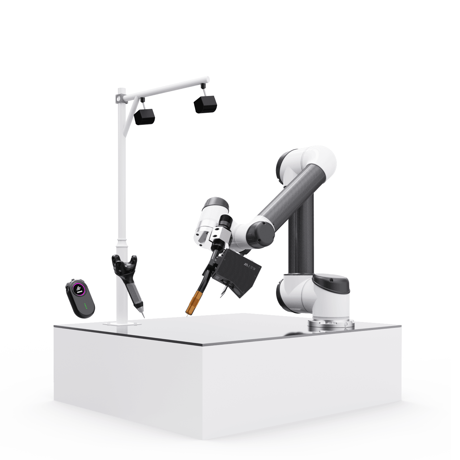 墨家科技MP2000,免编程AI焊接系统，可实现对直线、曲线、圆弧等各类焊缝的精准焊接，彻底摆脱复杂编程。