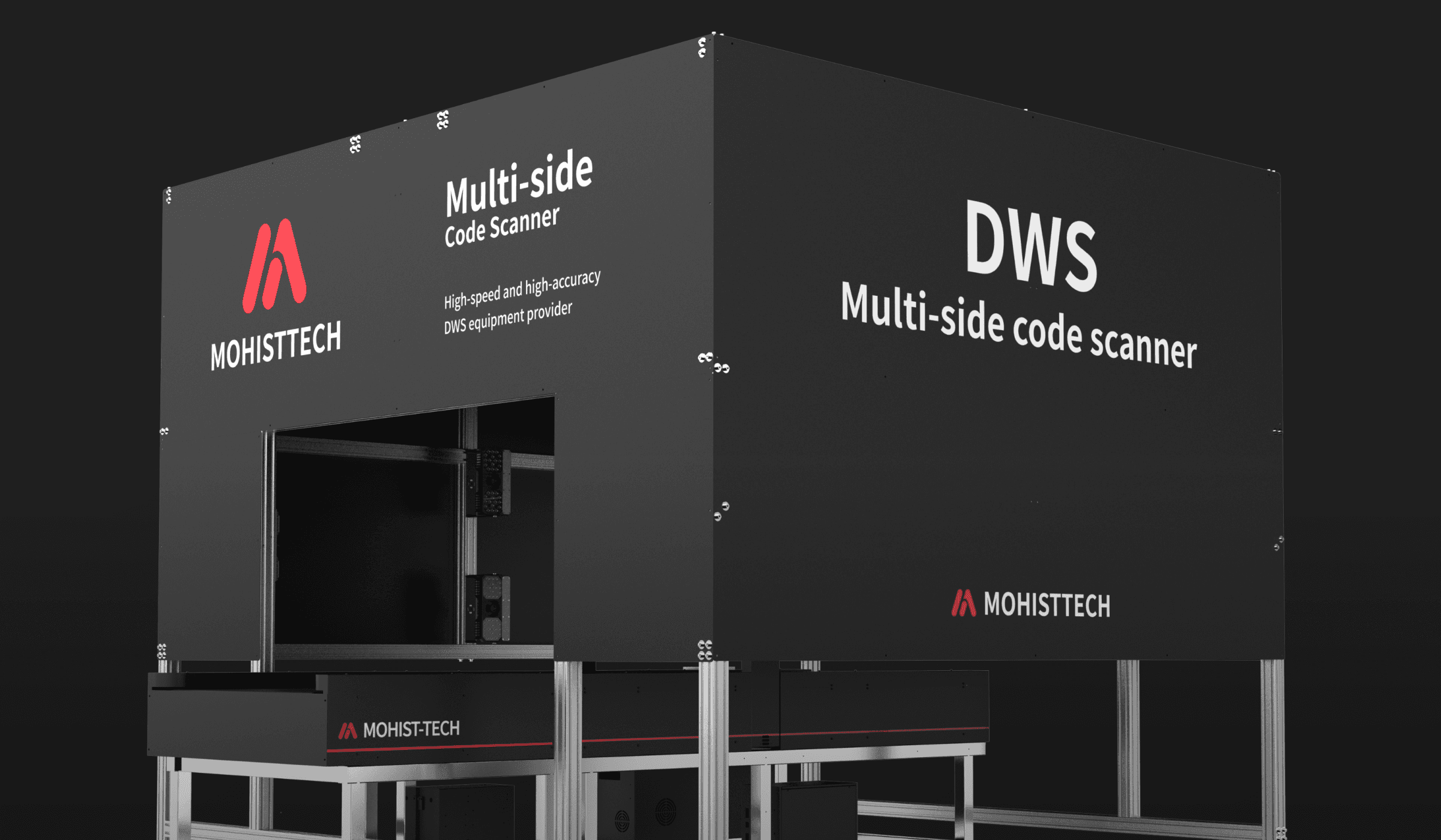 Mohisttech M800-Pro high-speed dimensioning and weighing integrated scanner maintains high precision with a ±1mm accuracy even when packages are moving at high speeds.